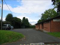 Car park area of Orleton Village Hall